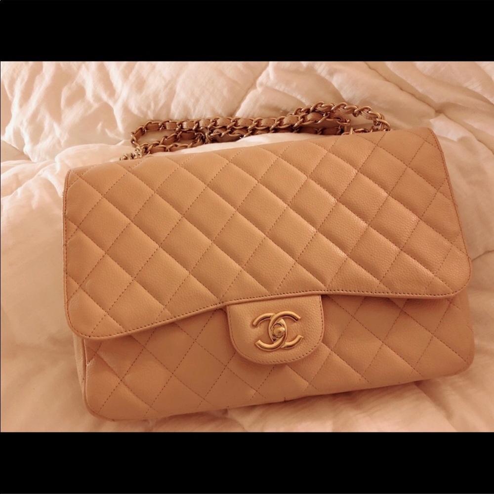 Chanel Beige Jumbo